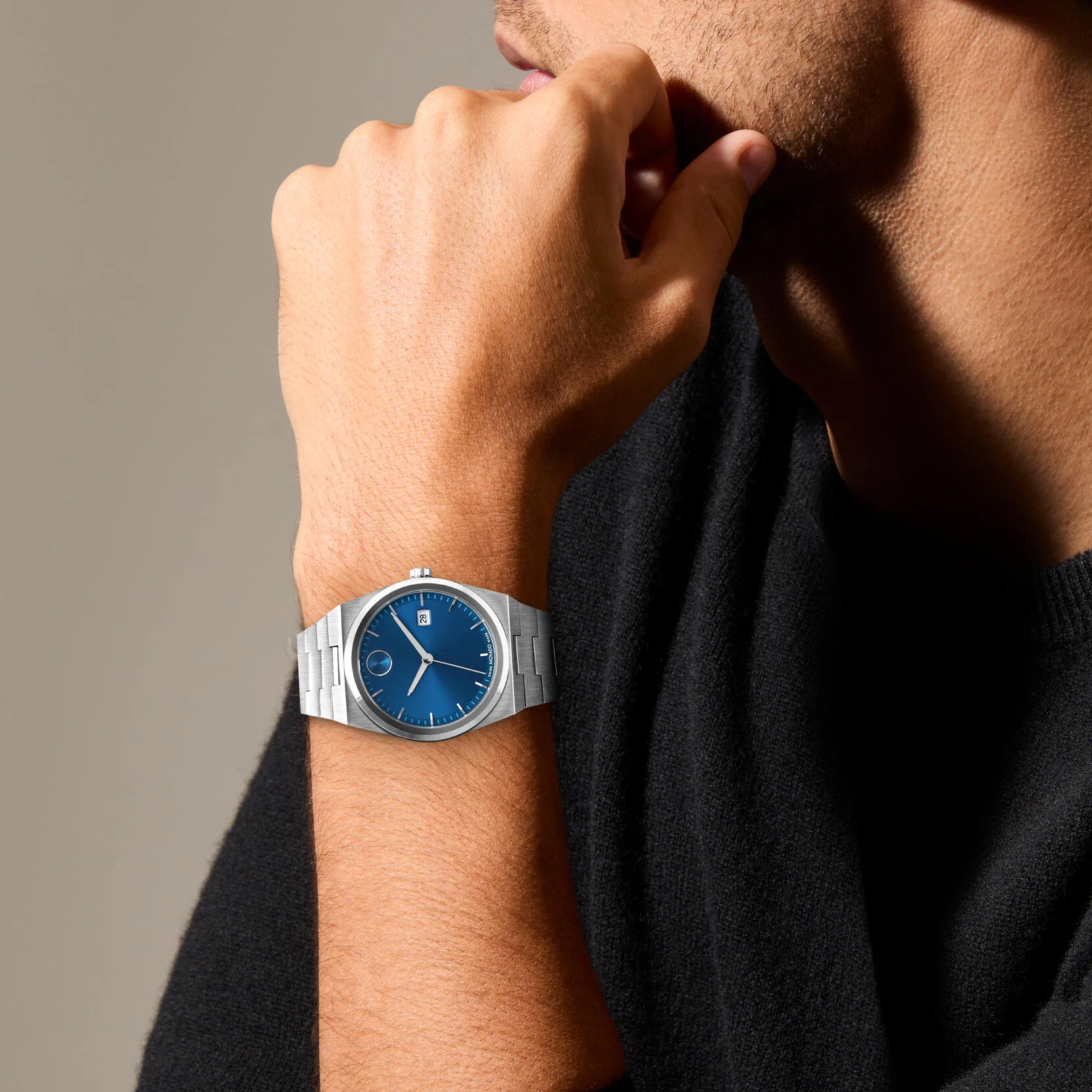 3601221 Reloj Movado Bold de hombre correa de metal - Image 5