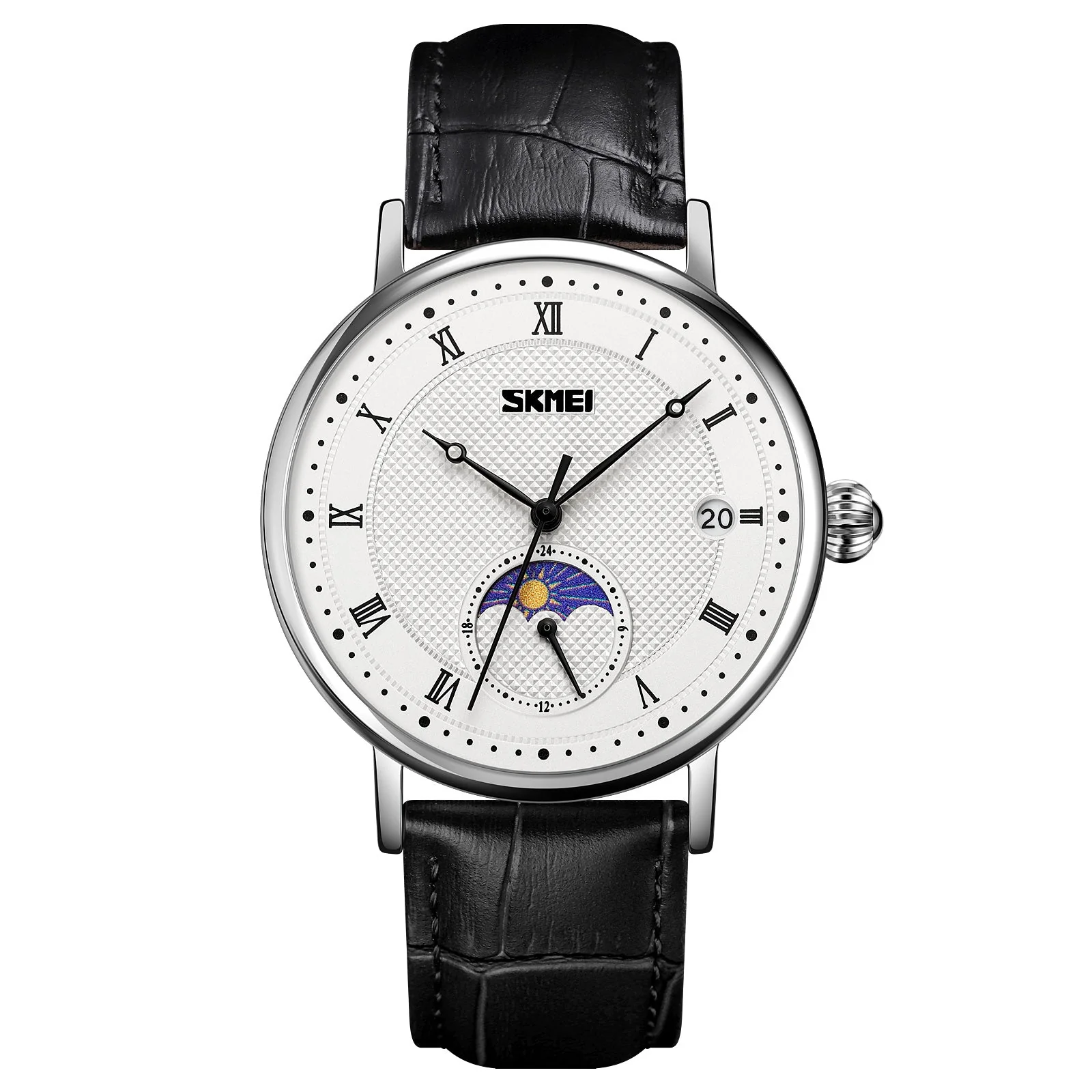 9308 Reloj Skmei para caballero pulsera de piel - Image 6