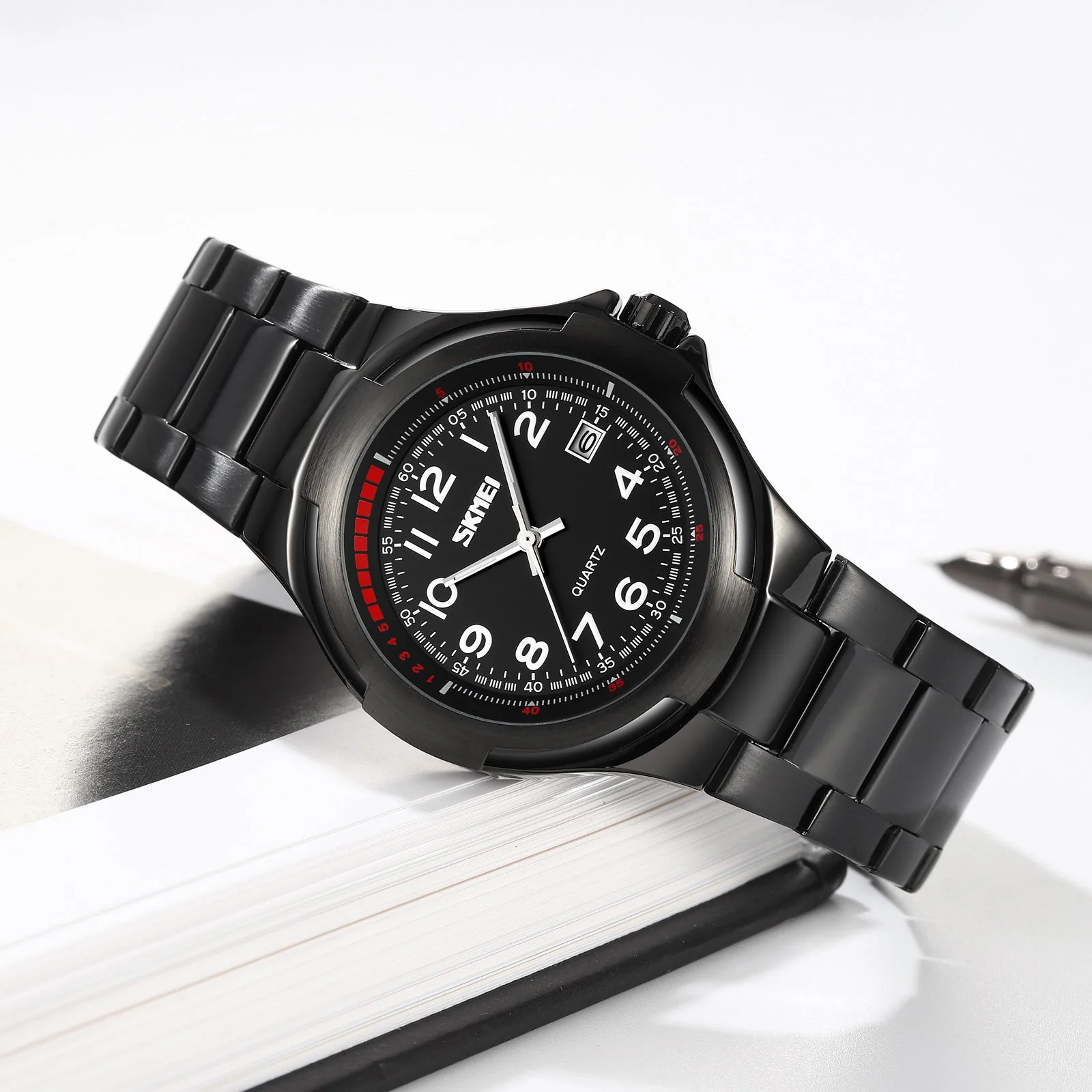 9320 Reloj Skmei para hombre pulsera de Metal - Image 4
