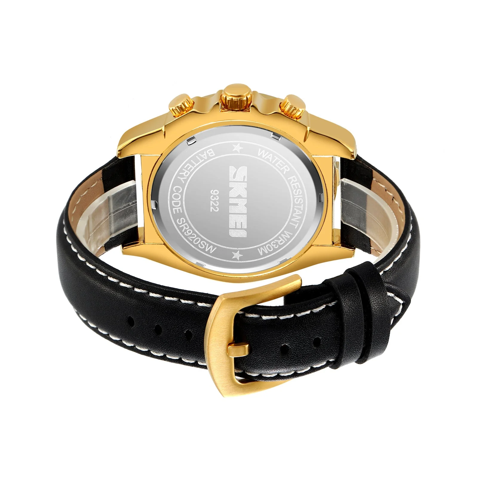 9322 Reloj SKMEI para hombre pulsera de cuero - Image 5