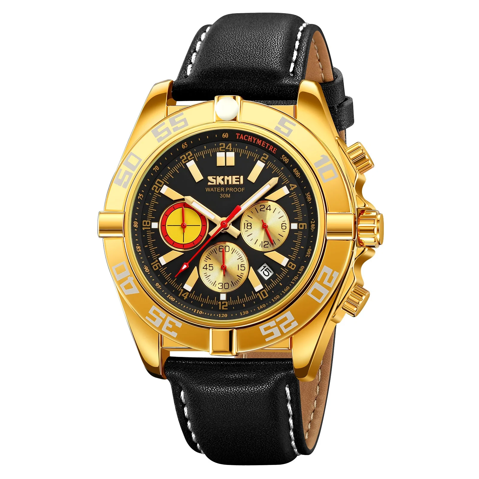 9322 Reloj SKMEI para hombre pulsera de cuero - Image 8