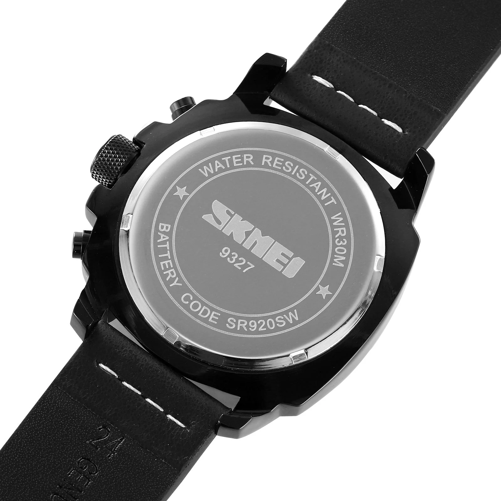 9327 Reloj SKMEI para hombre pulsera de cuero - Image 2