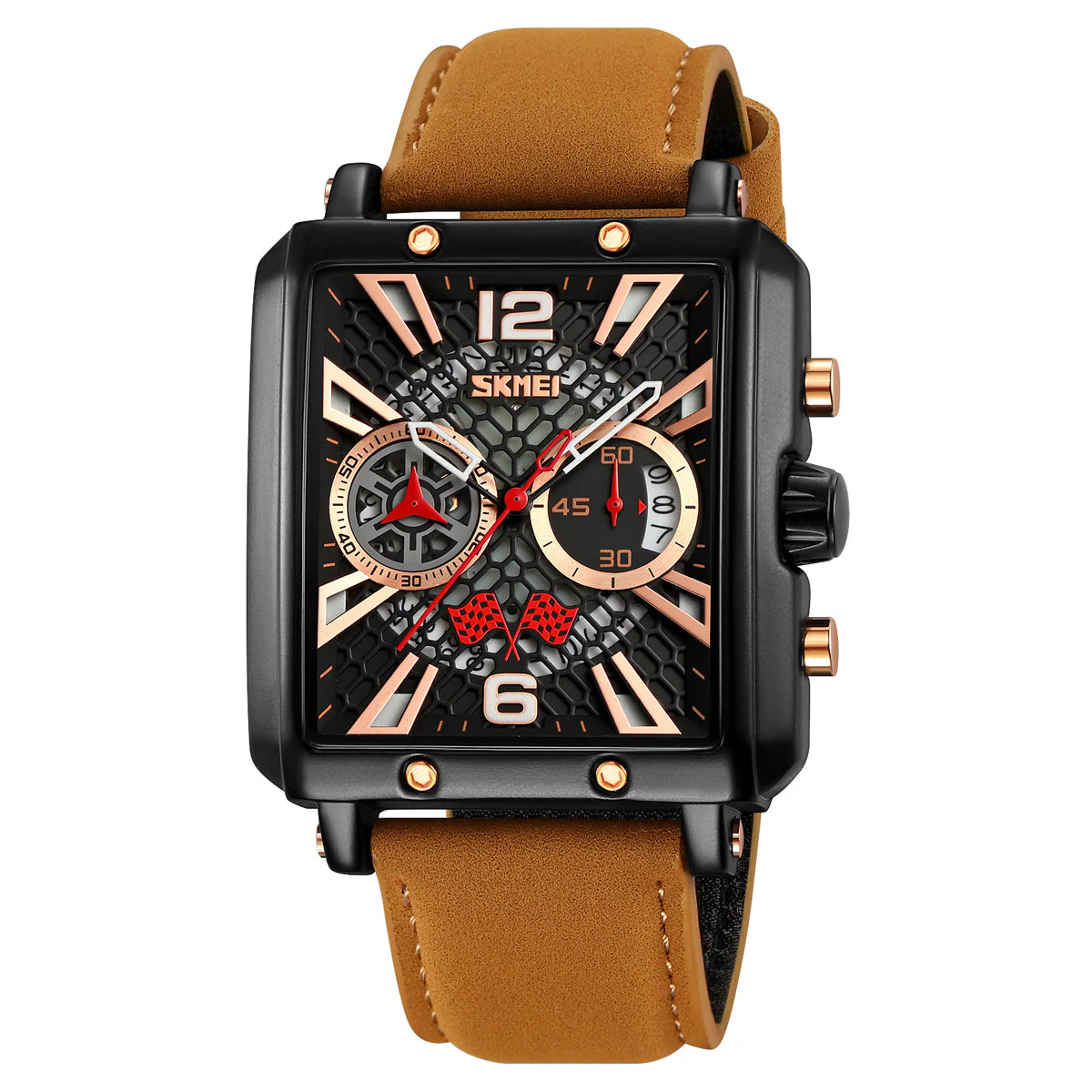 9340 Reloj Skmei para caballero pulsera de piel - Image 6