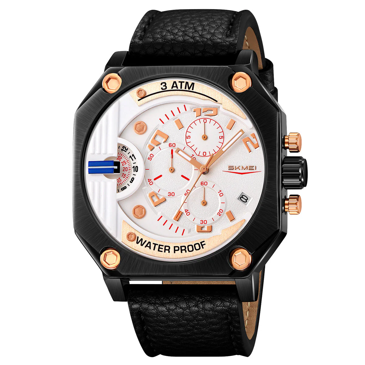 9343 Reloj Skmei para caballero pulsera de piel - Image 20