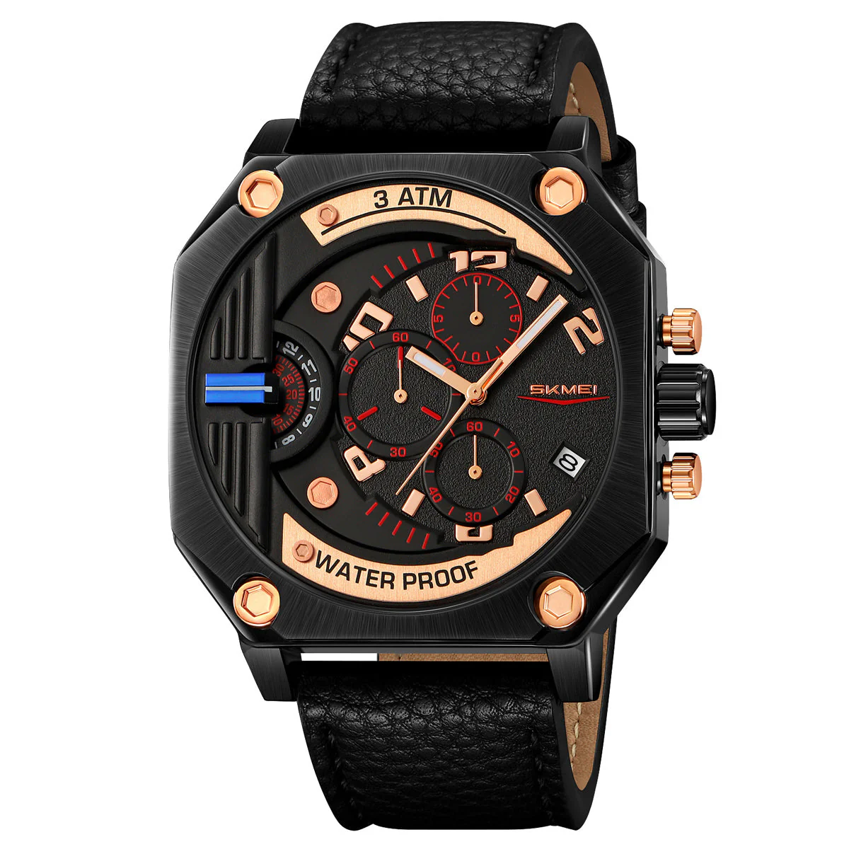 9343 Reloj Skmei para caballero pulsera de piel - Image 24