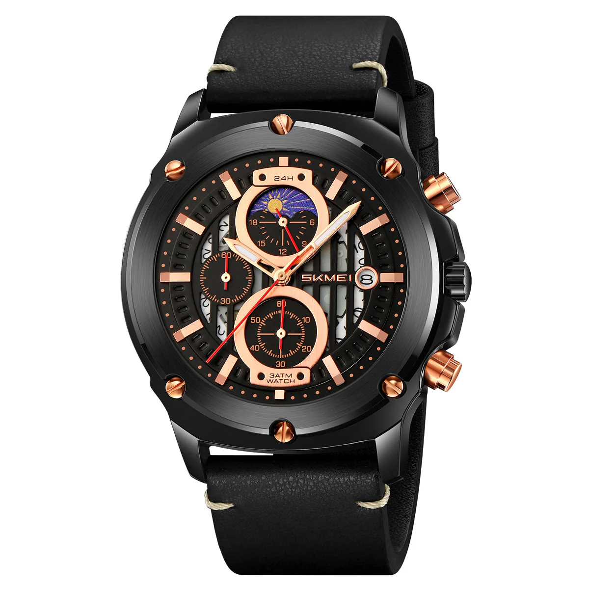 9351 Reloj Skmei para caballero pulsera de cuero - Image 14