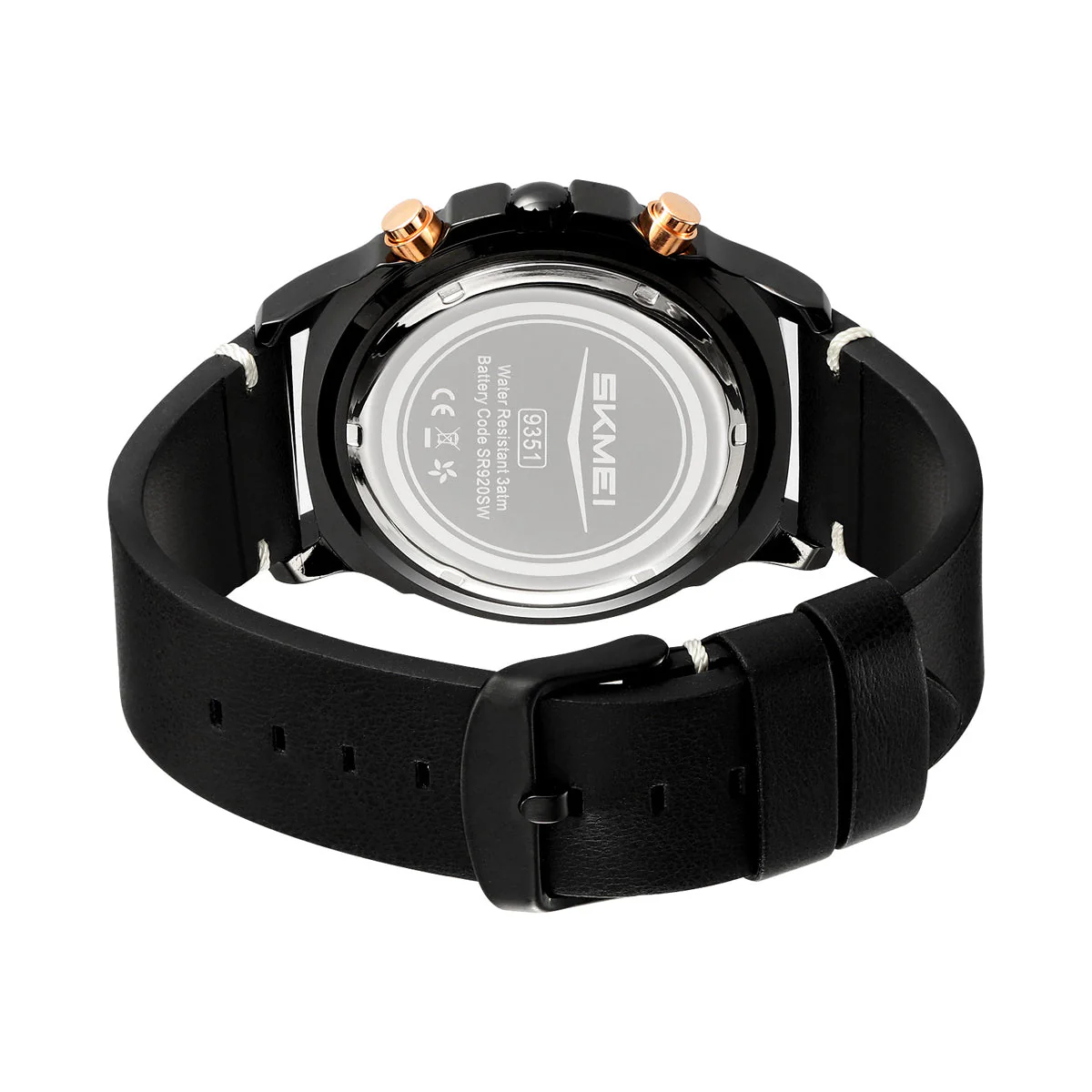 9351 Reloj Skmei para caballero pulsera de cuero - Image 9