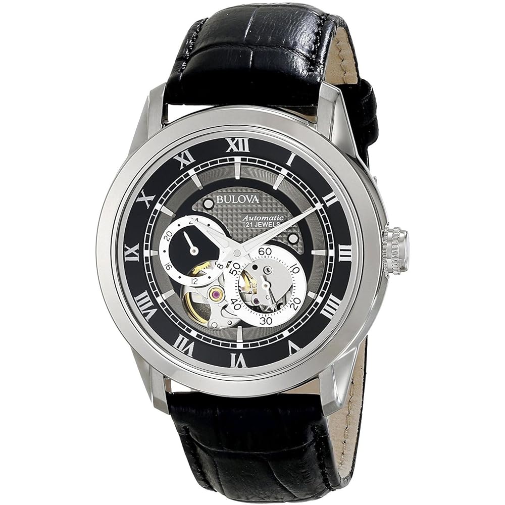 96A135 Reloj Bulova Sutton de hombre correa de piel 41mm - Image 3
