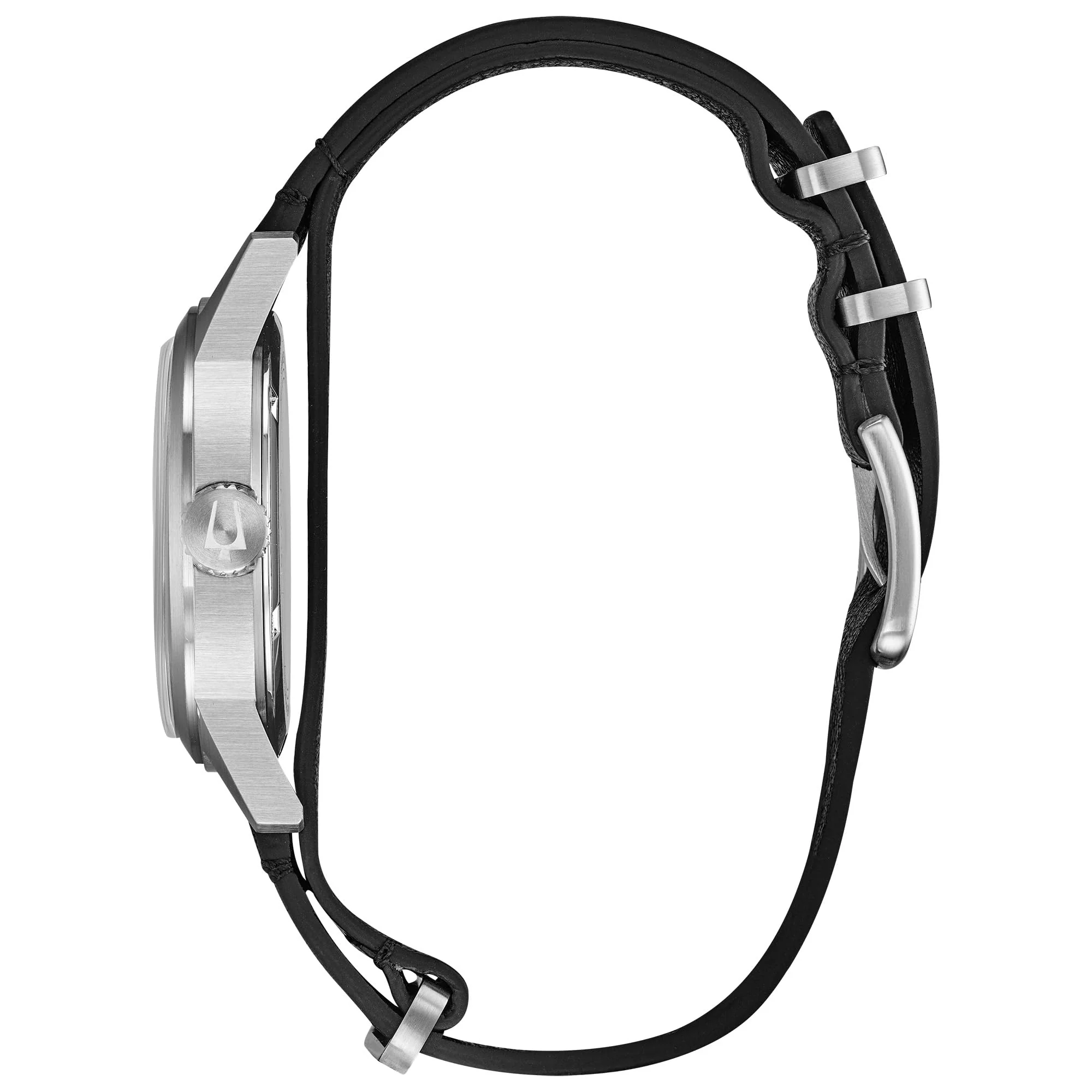 96A219 Reloj Bulova Military de hombre correa de piel - Image 4