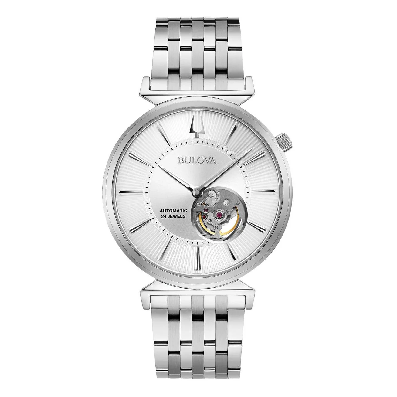 96A235 Bulova Regatta Automático Reloj para Hombre Pulsera de Metal Análogo