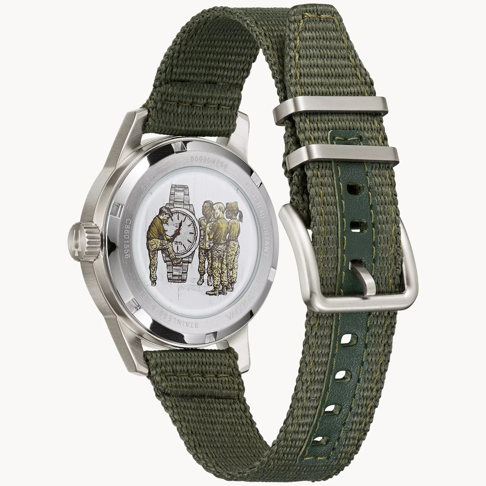 96A259 Bulova Hack Watch de caballero pulsera de tela - Image 2