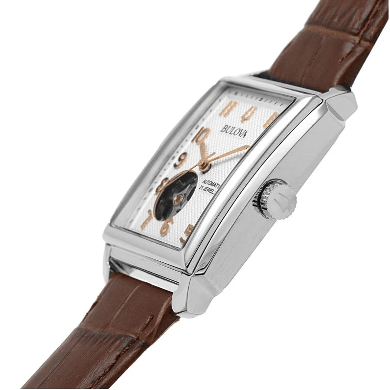 96A268 Reloj Bulova Sutton de hombre correa de piel 33 mm - Image 5