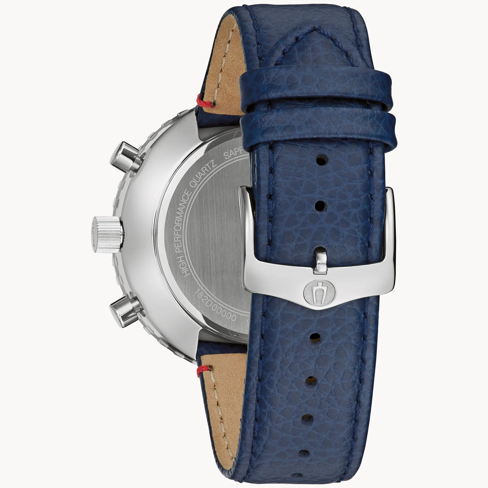 96A283 Bulova Chronograph C de hombre pulsera de cuero - Image 4