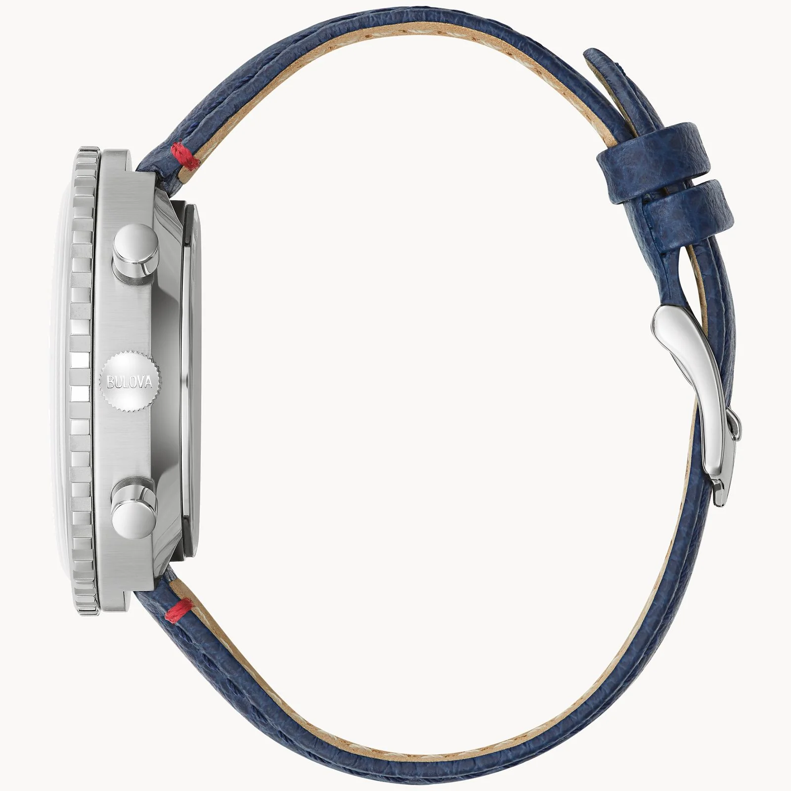 96A283 Bulova Chronograph C de hombre pulsera de cuero - Image 5
