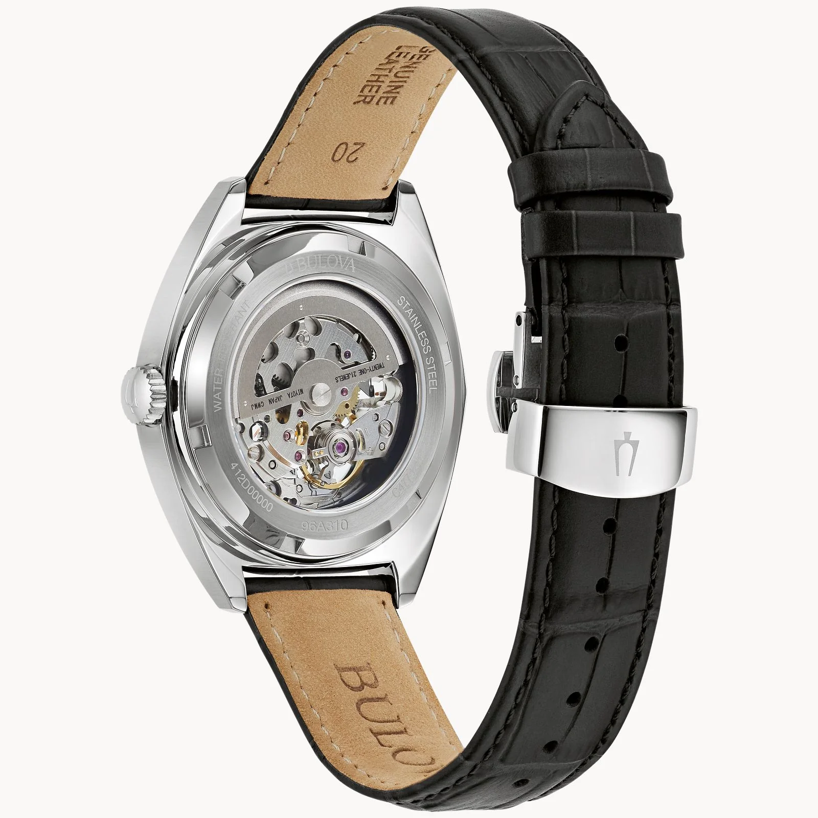 96A310 Reloj Bulova Surveyor de caballero correa de piel - Image 3