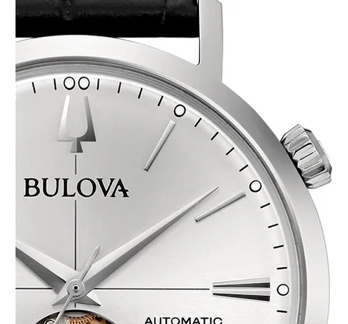 96A315 Reloj Bulova Aerojet de hombre correa de piel 42 mm - Image 3