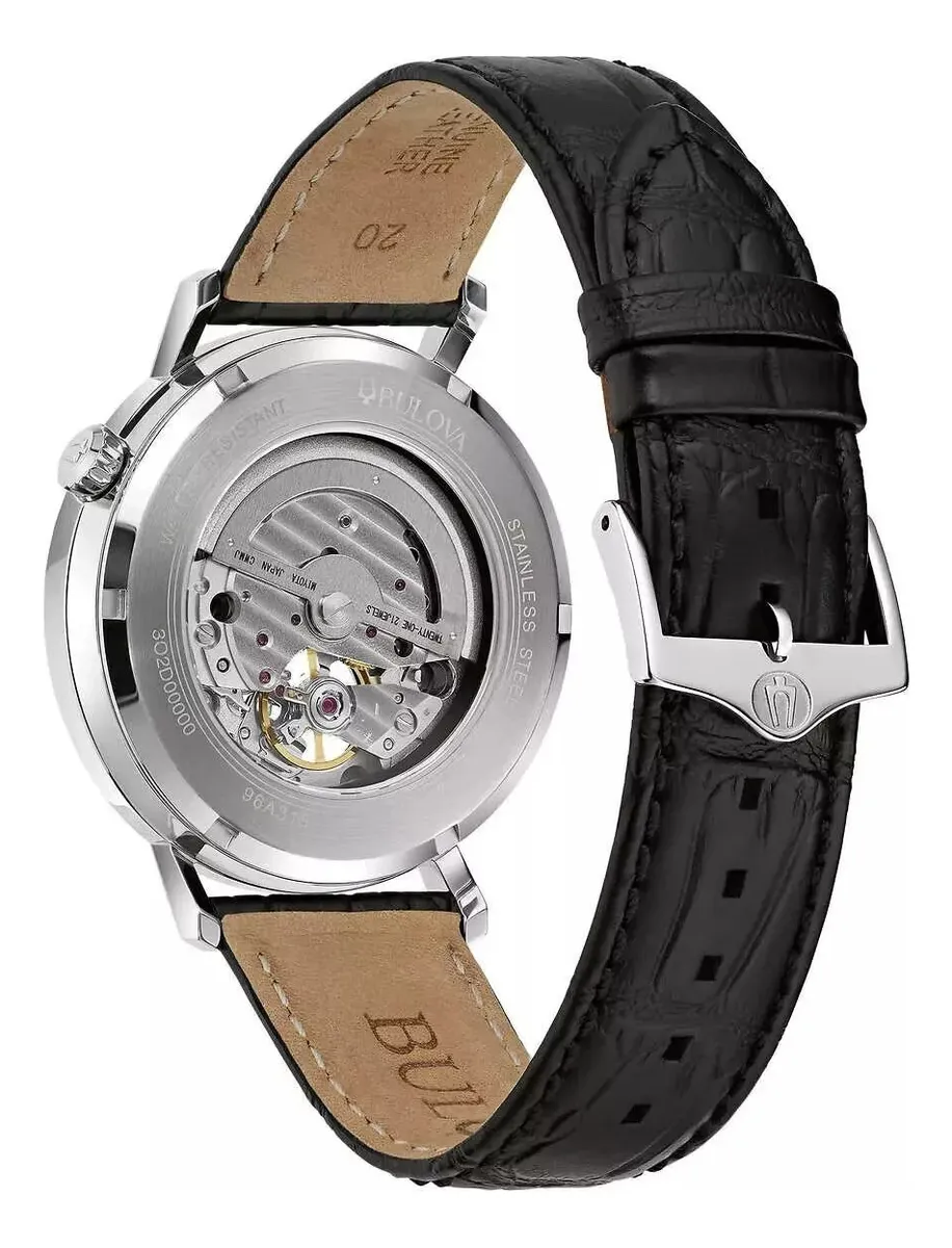 96A315 Reloj Bulova Aerojet de hombre correa de piel 42 mm - Image 5