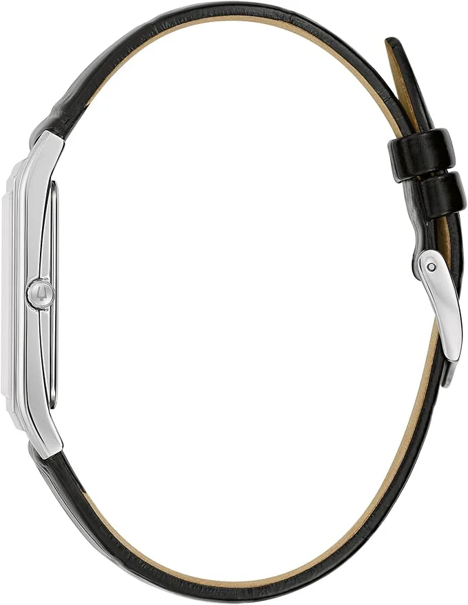 96B107 Reloj Bulova Classic de hombre pulsera de cuero - Image 3