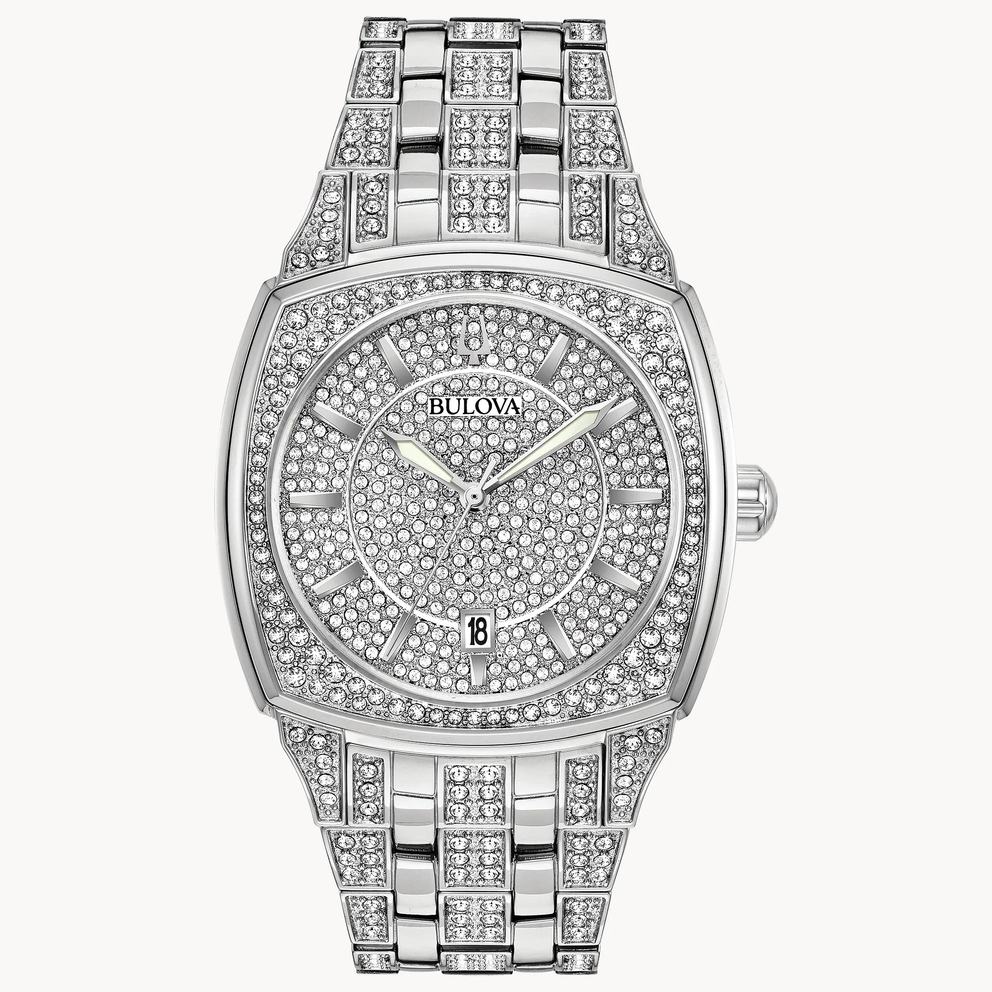 96B296 Reloj Bulova Phantom de caballero banda de metal