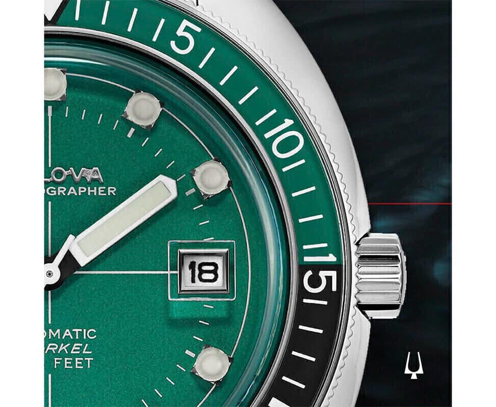 96B322 Reloj Bulova Oceanographer para caballero banda de metal - Image 4