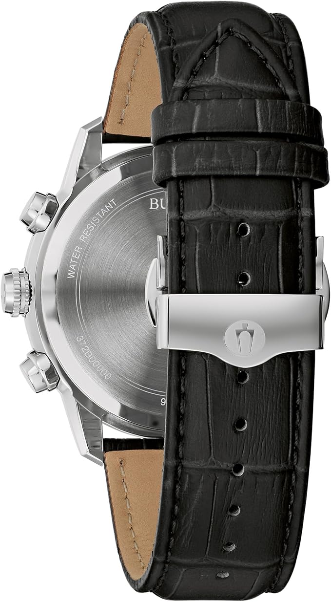 96B420 Reloj Bulova Sutton de hombre pulsera de cuero 44 mm - Image 4