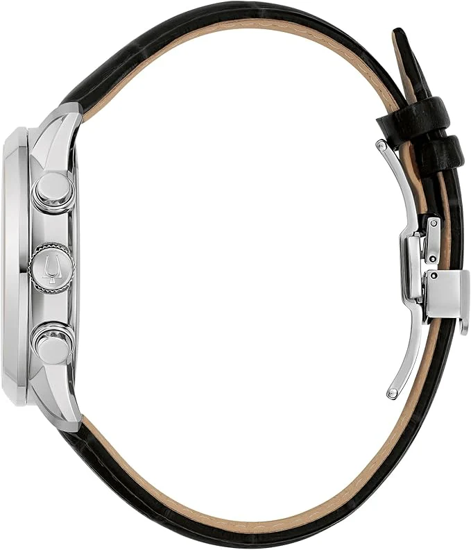 96B420 Reloj Bulova Sutton de hombre pulsera de cuero 44 mm - Image 5