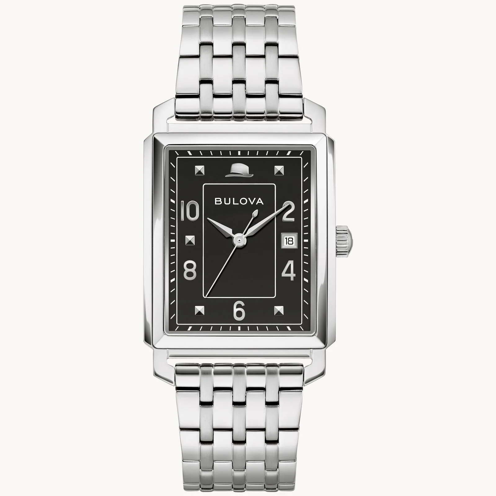 96B461 Reloj Bulova Frank Sinatra de caballero correa de acero inoxidable