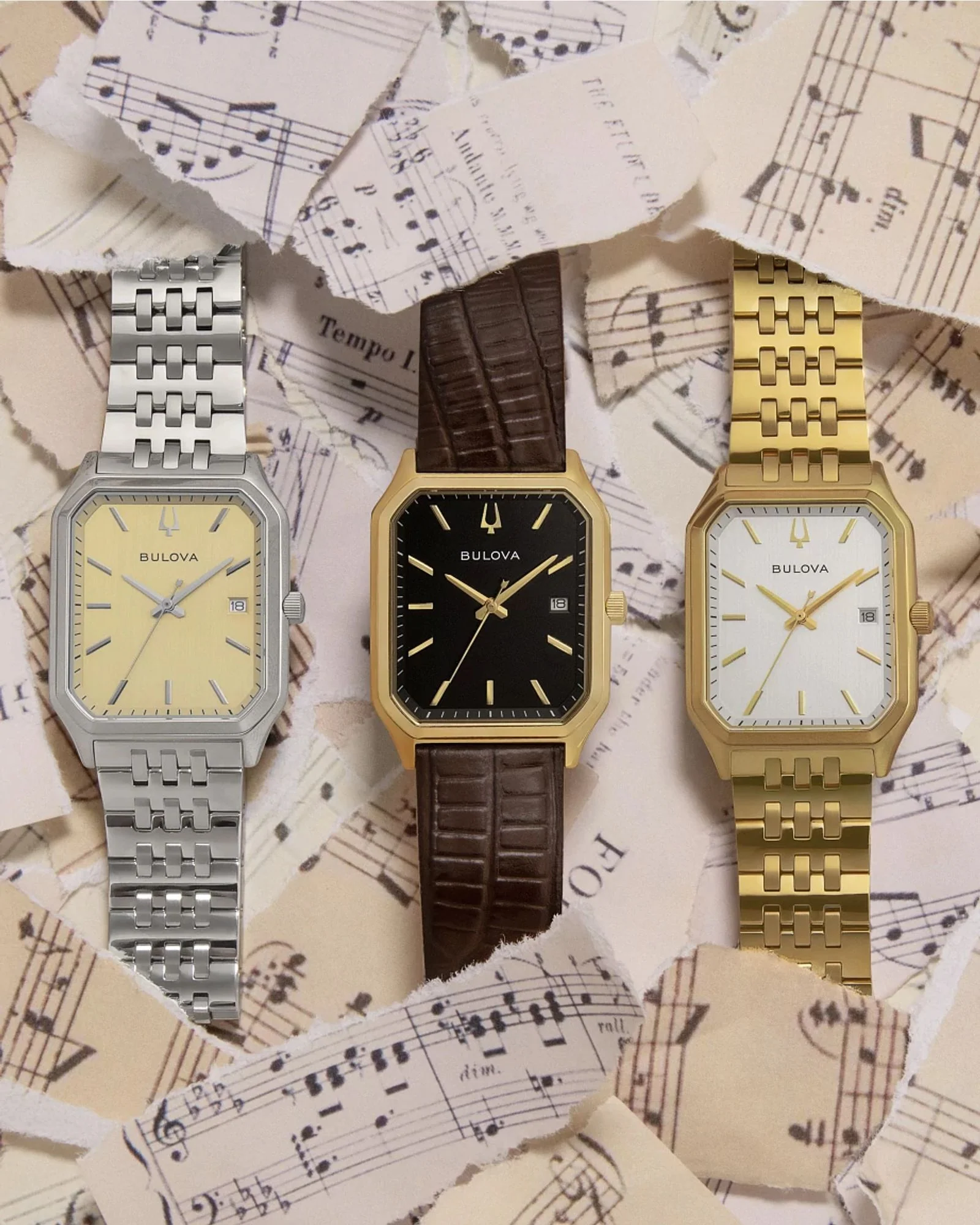 96B471 Reloj Bulova Tony Bennett de hombre correa de metal - Image 2