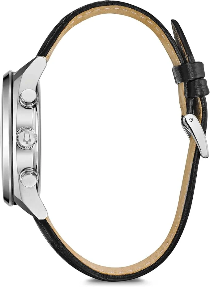 96C133 Reloj Bulova Classic Surveyor para hombre correa de cuero - Image 2