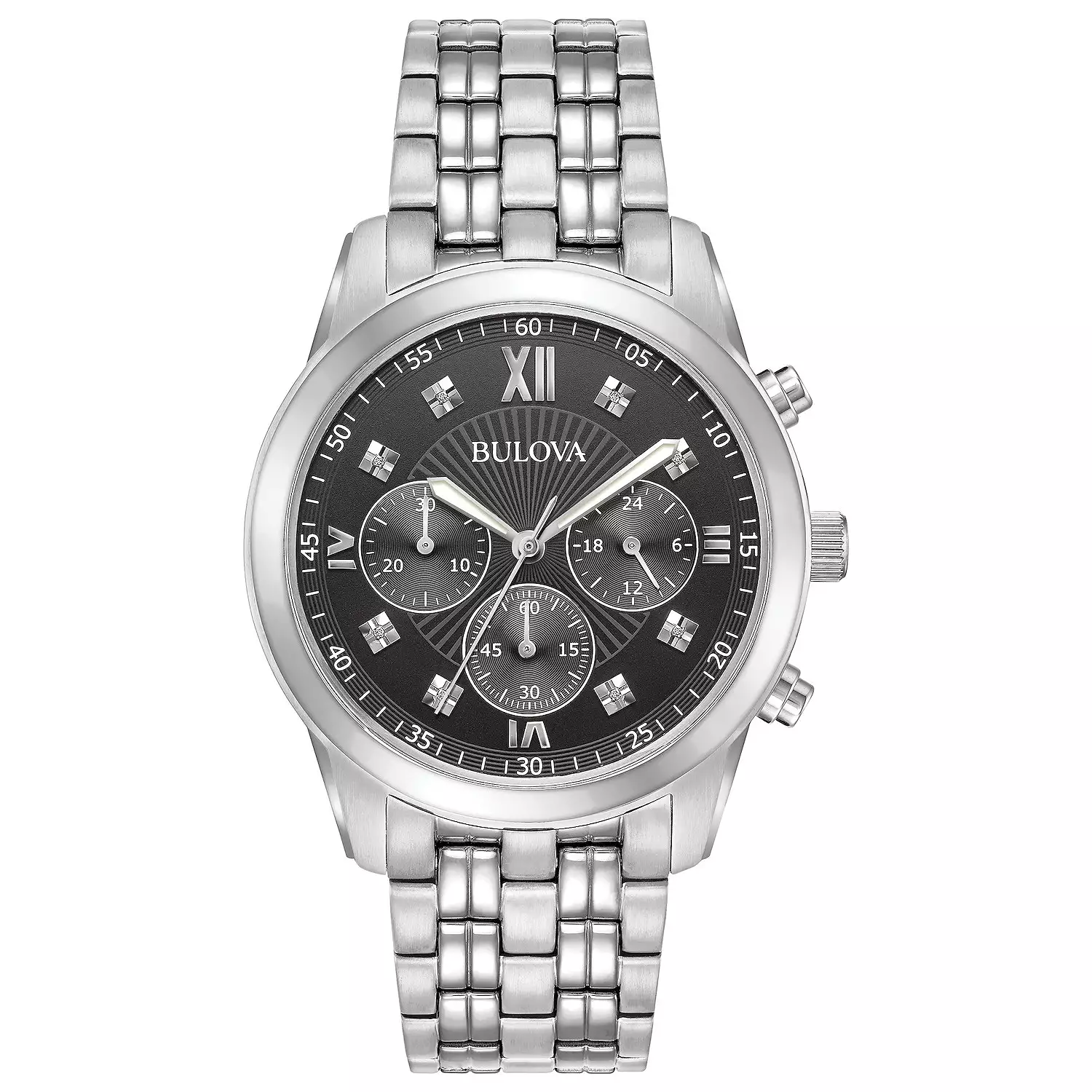 96D136 Reloj Bulova Chronograph de caballero pulsera de metal