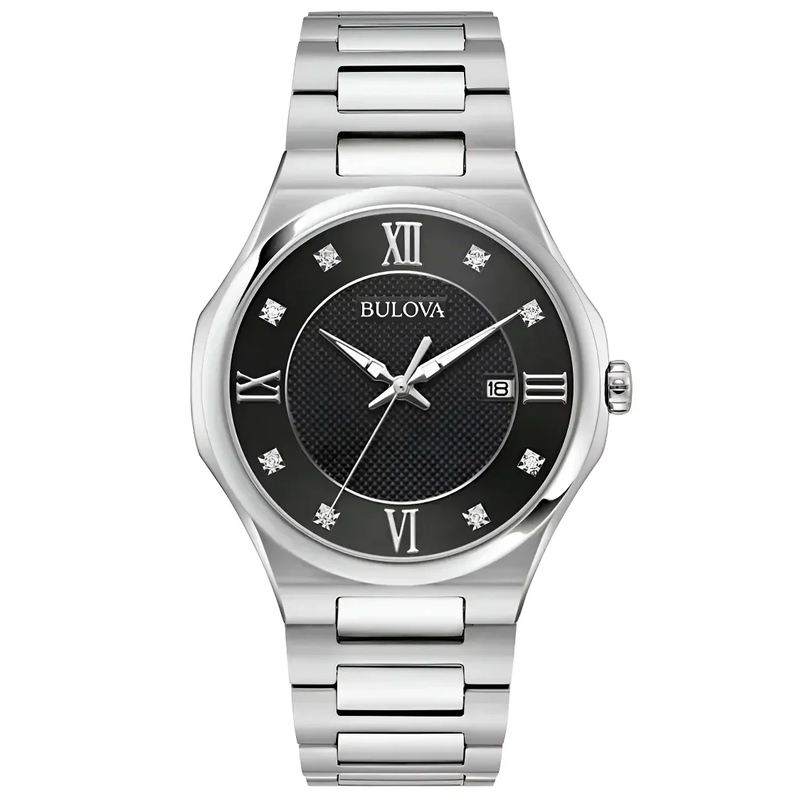 96D156 Reloj Bulova Diamond de hombre pulsera de metal