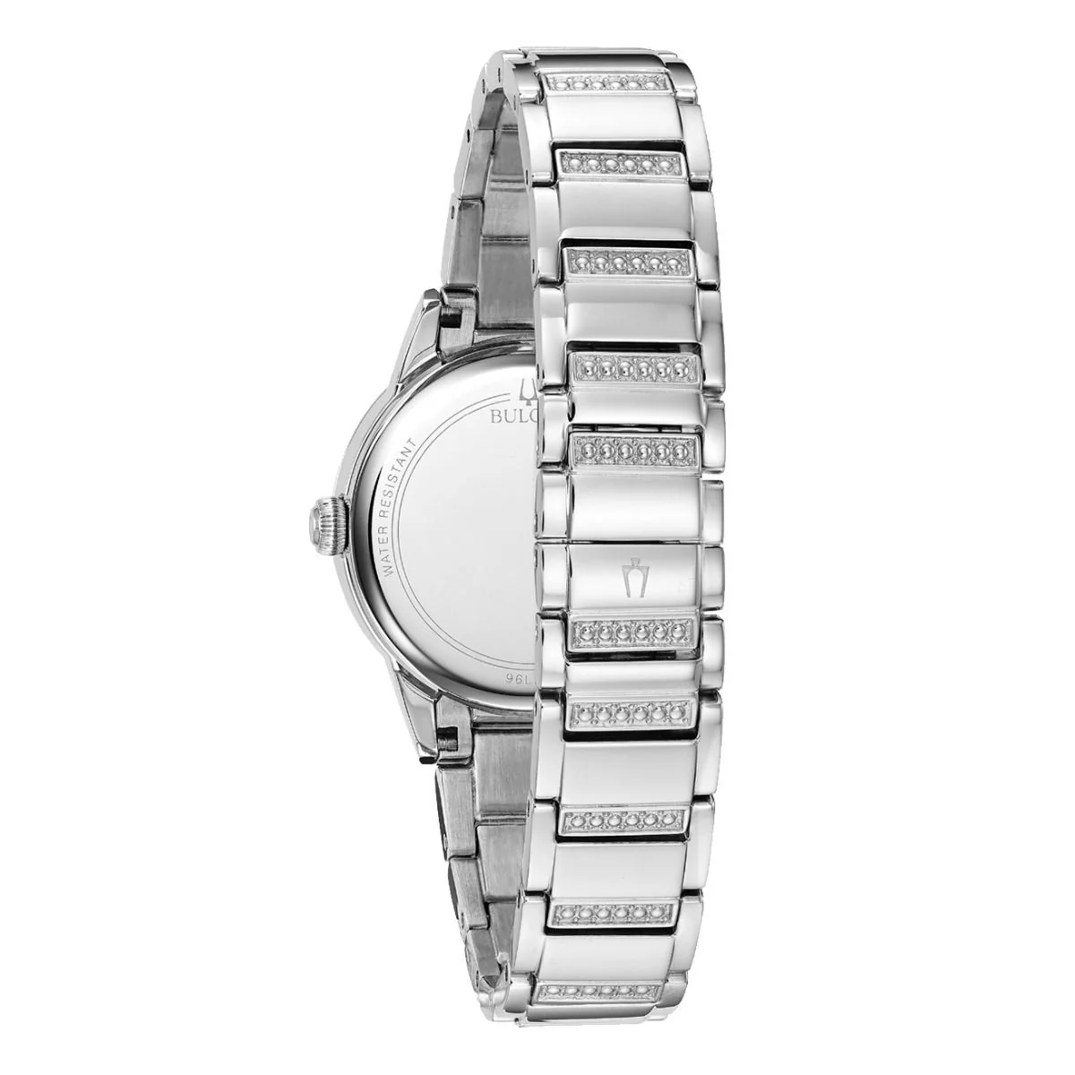 96L260 Reloj Bulova Crystal de dama correa de metal - Image 2