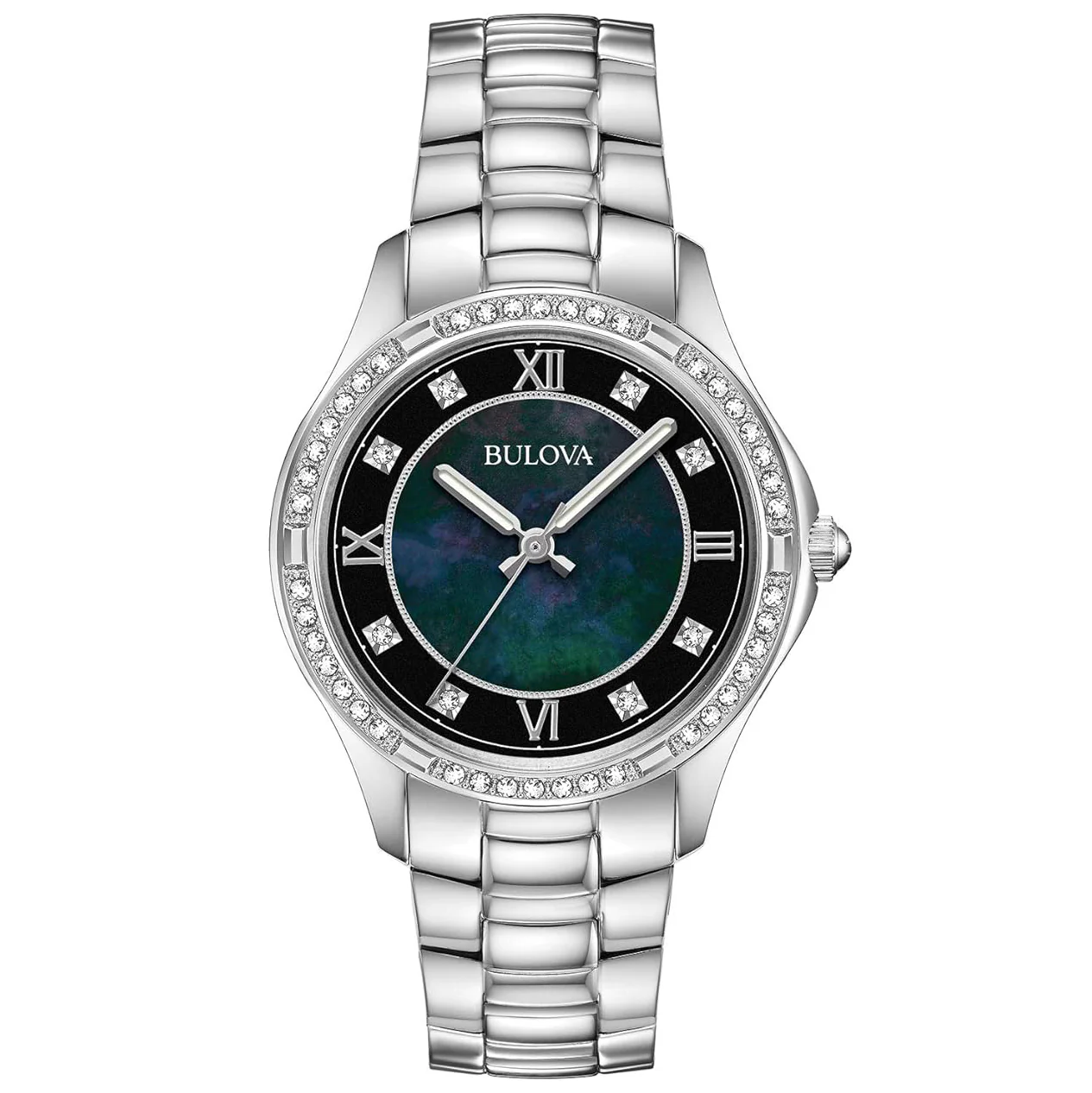 96L266 Bulova Cristal Swarovski Reloj para Mujer