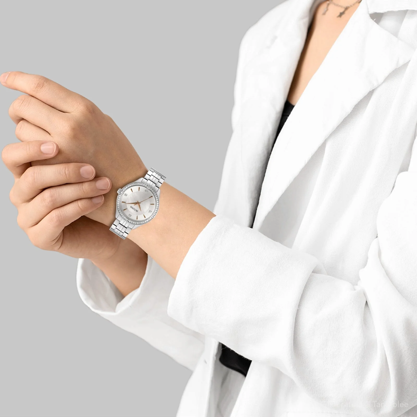 96L283 Reloj Bulova Classic de mujer pulsera de metal 32 mm - Image 4