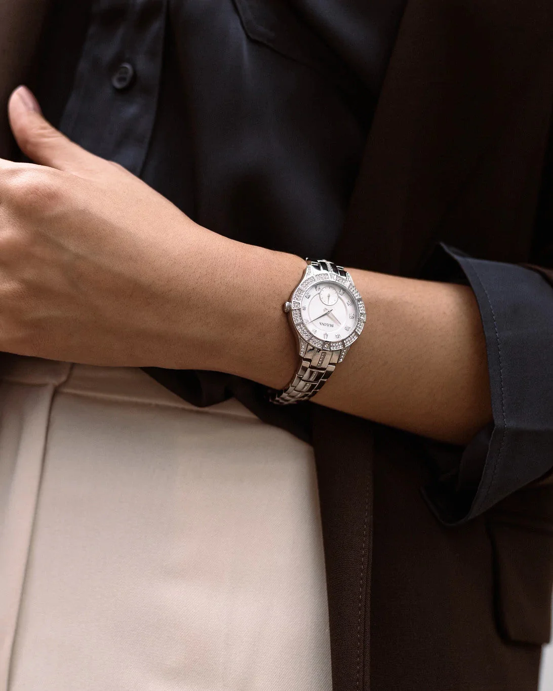 96L291 Reloj Bulova Phantom Crystal de señorita correa de metal - Image 5