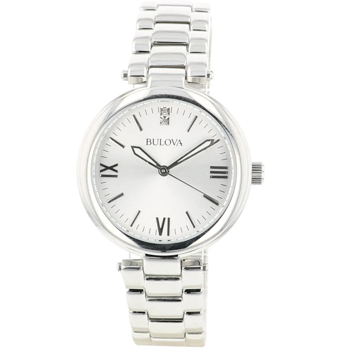 96P151 Reloj Bulova Diamond de mujer correa de metal - Image 2
