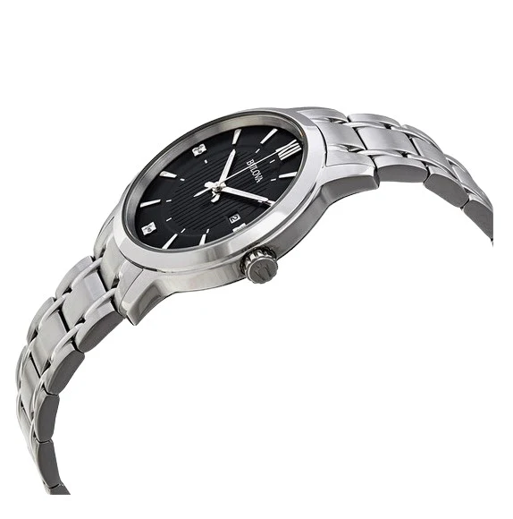 96P185 Reloj Bulova Diamond de mujer con Funda Brillo banda de metal - Image 3