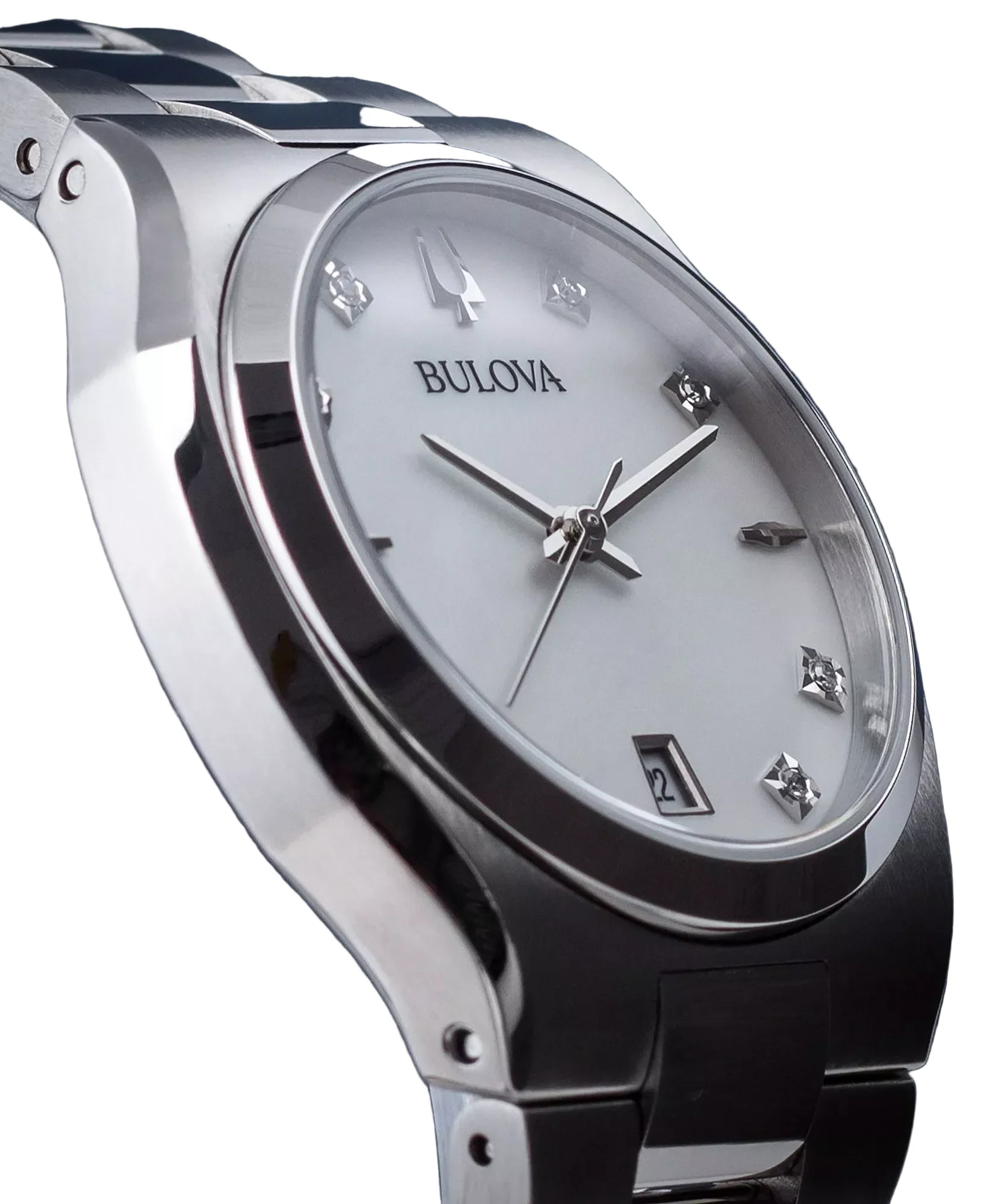 96P218 Reloj Bulova Classic de dama correa de metal - Image 2