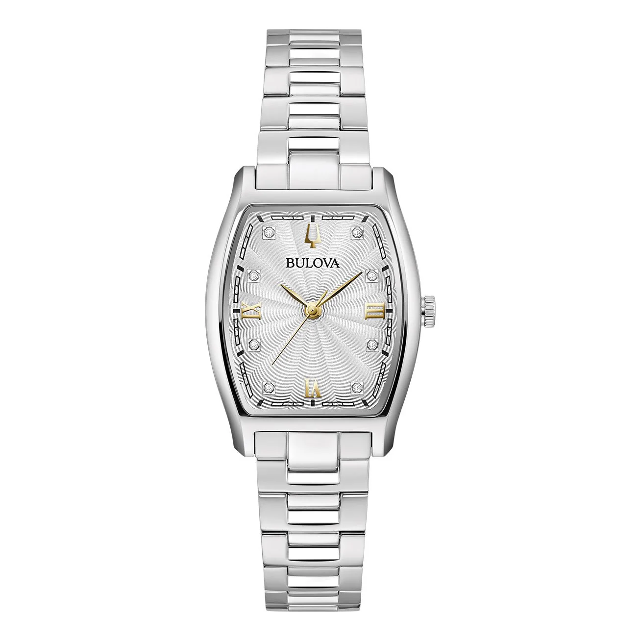 96P232 Reloj Bulova Diamond de señorita pulsera de metal 30 mm