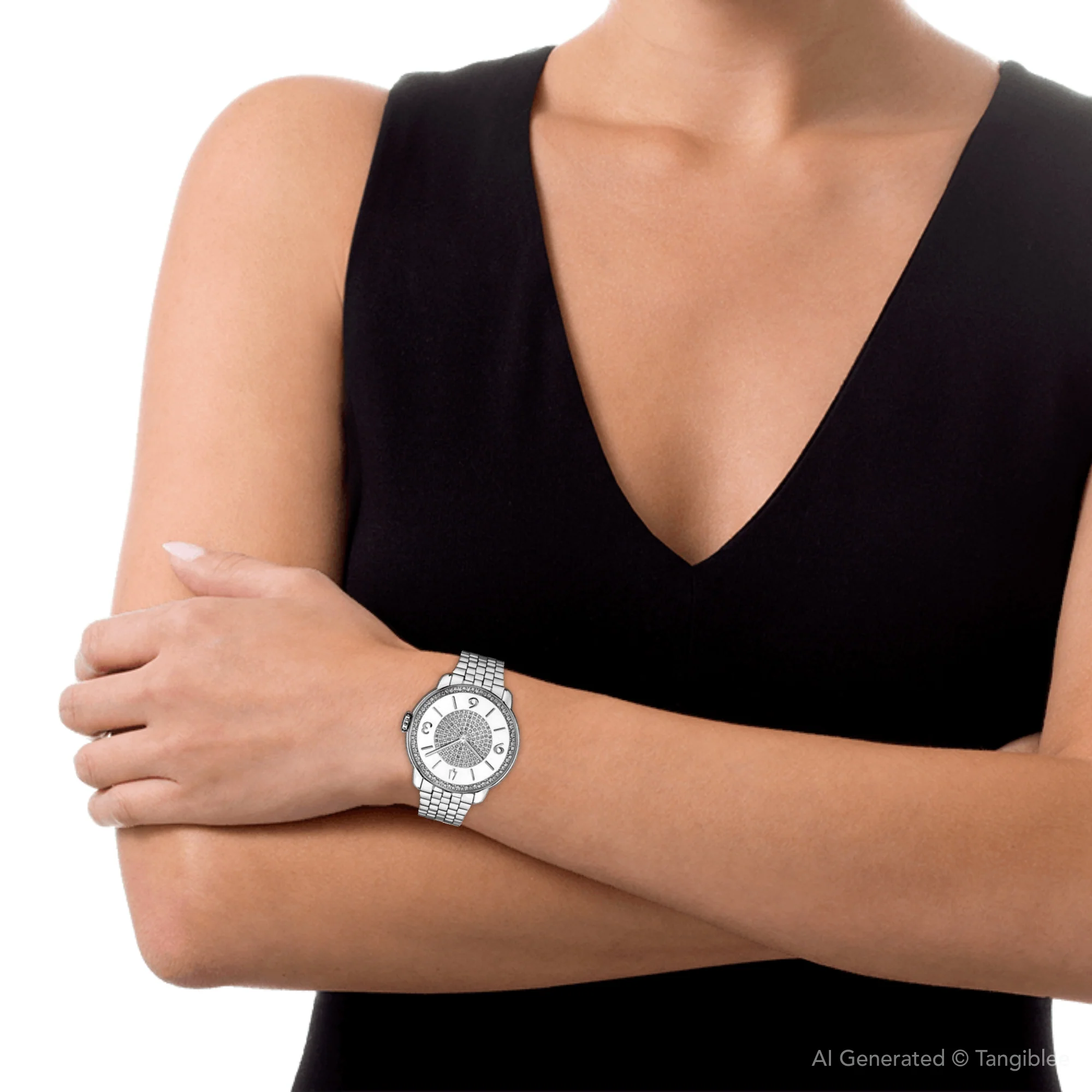 96R184 Bulova reloj para dama pulsera de metal - Image 4