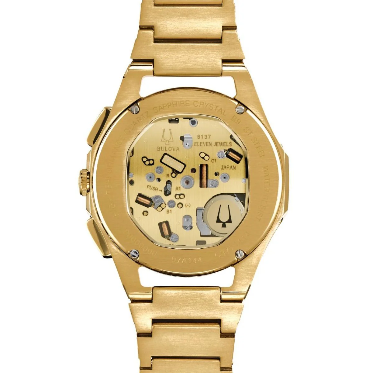 97A144 Reloj Bulova Curv de hombre banda de metal 44mm - Image 4