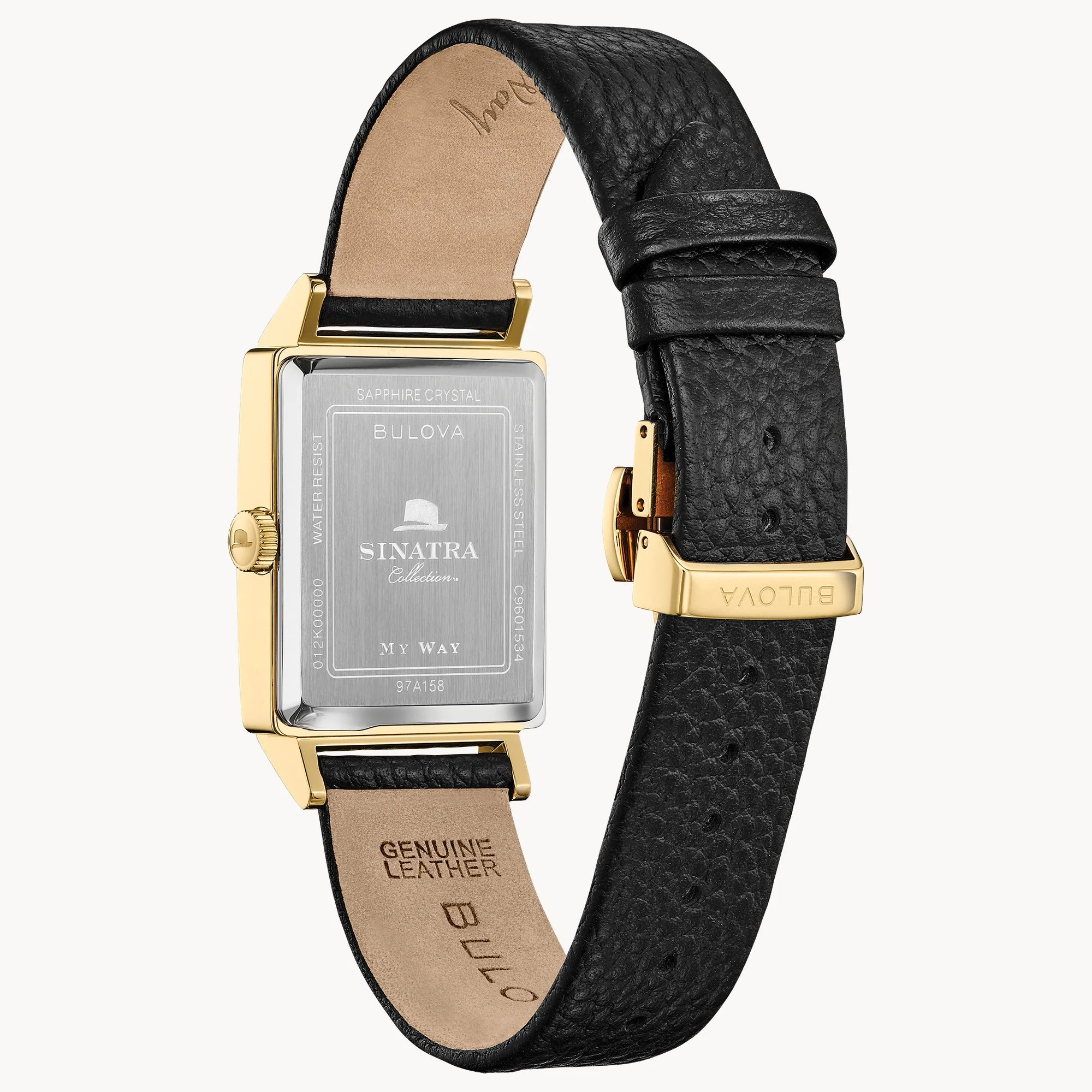 97A158 Reloj Bulova Frank Sinatra My Way de hombre banda de piel 30 mm - Image 3