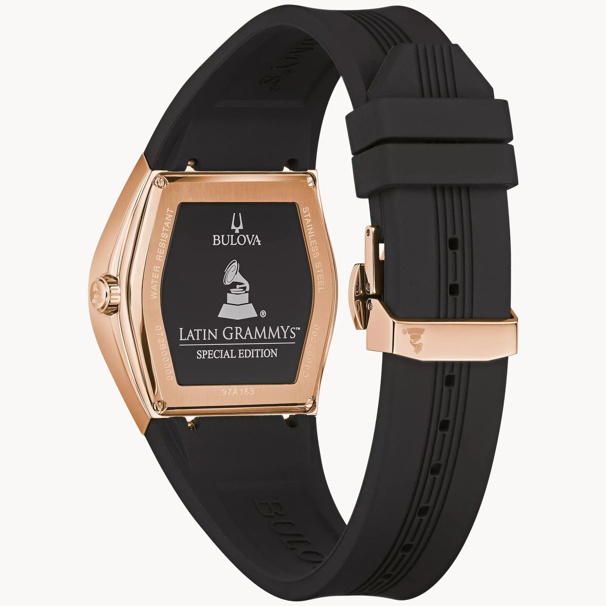 97A163 Reloj Bulova Gemini Latin Grammy de hombre correa de resina - Image 3