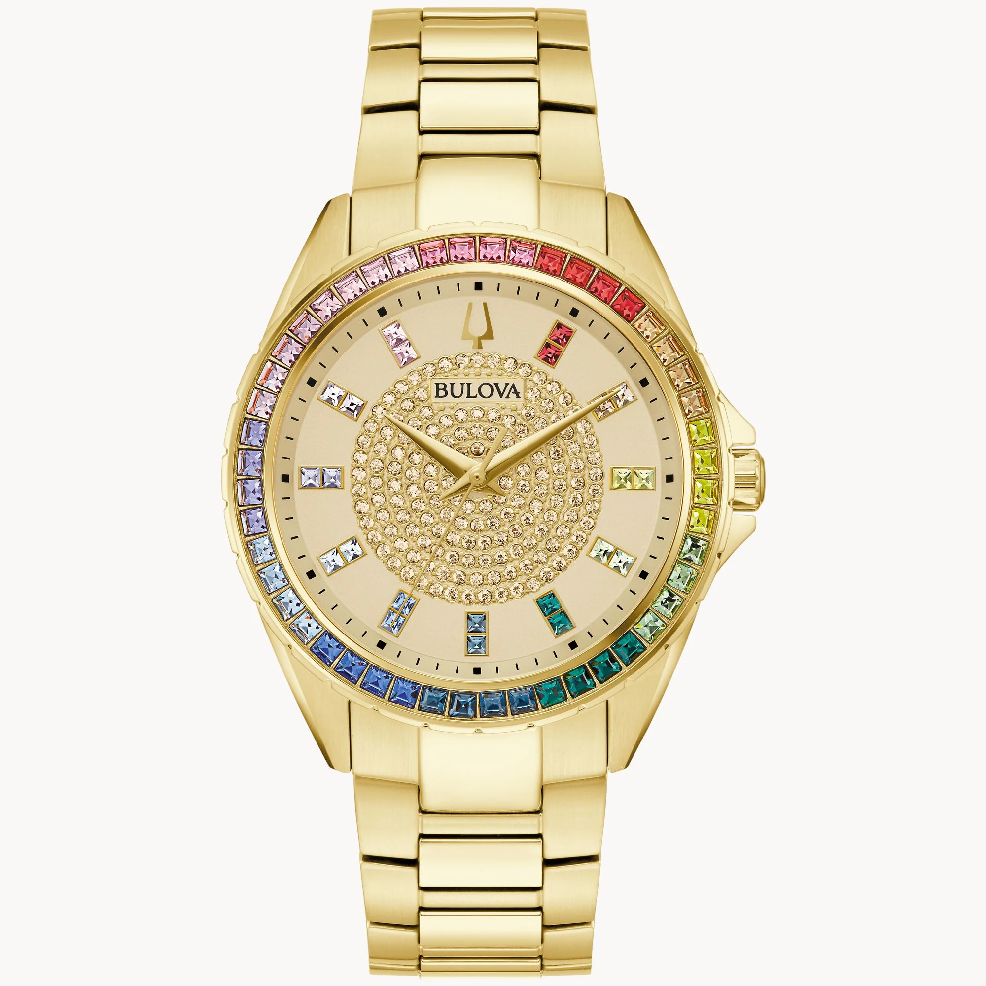 97A179 Reloj Bulova Phantom Crystal de hombre correa de metal