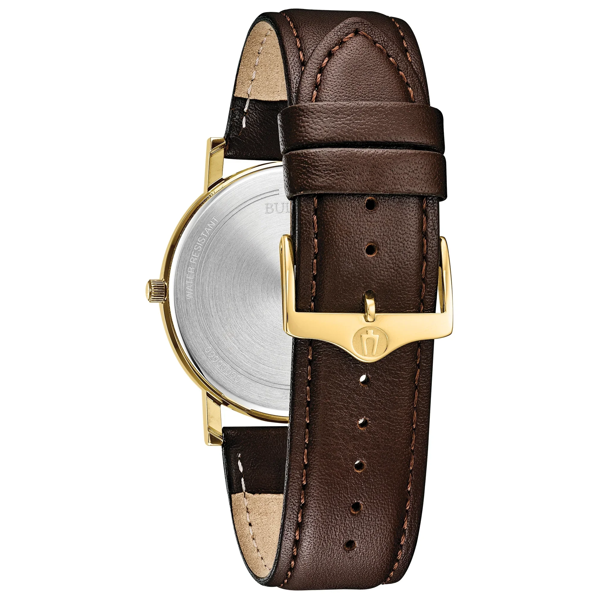 97B177 Bulova American para hombre pulsera de piel - Image 3
