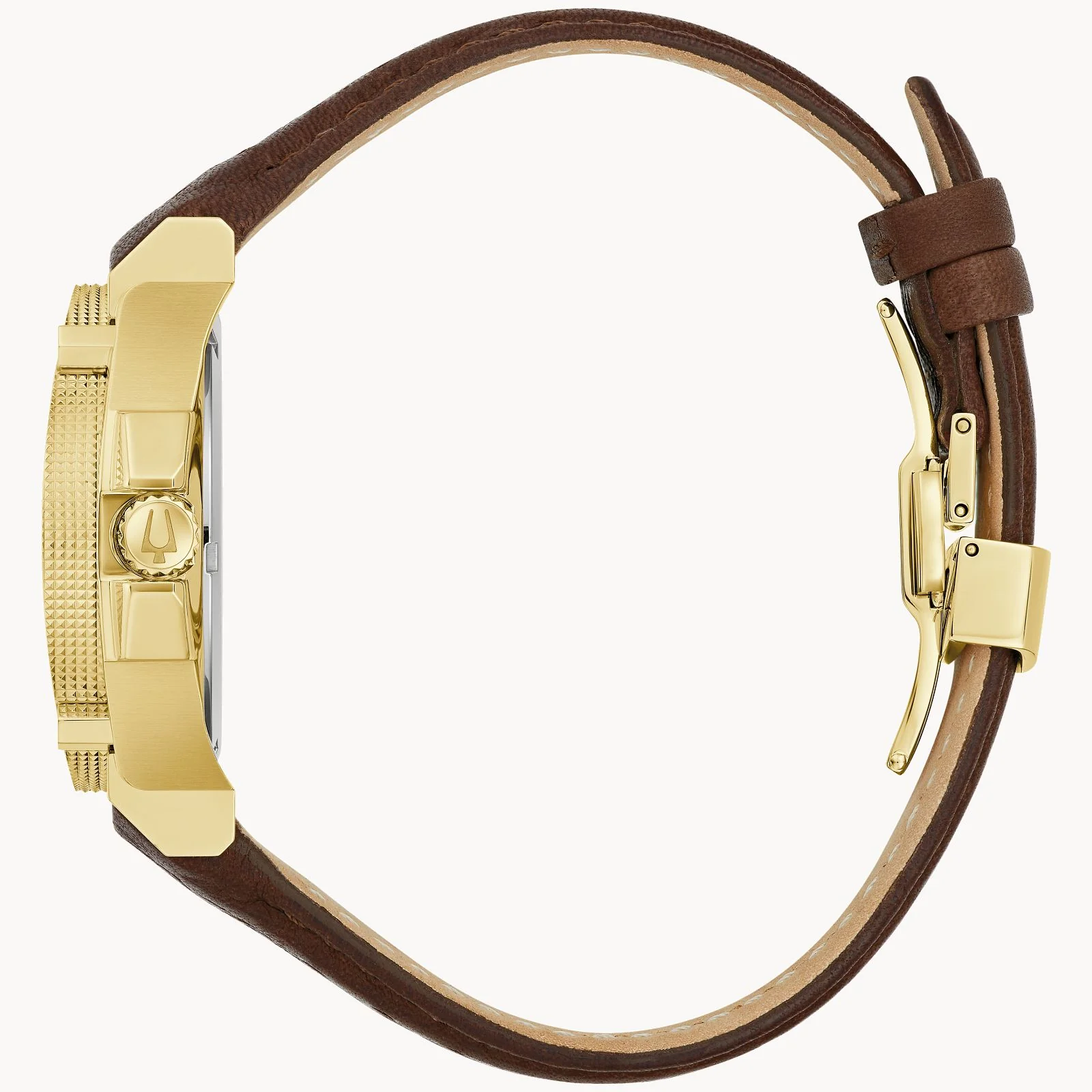 97B216 Reloj Bulova Icon de caballero pulsera de cuero 40 mm - Image 4