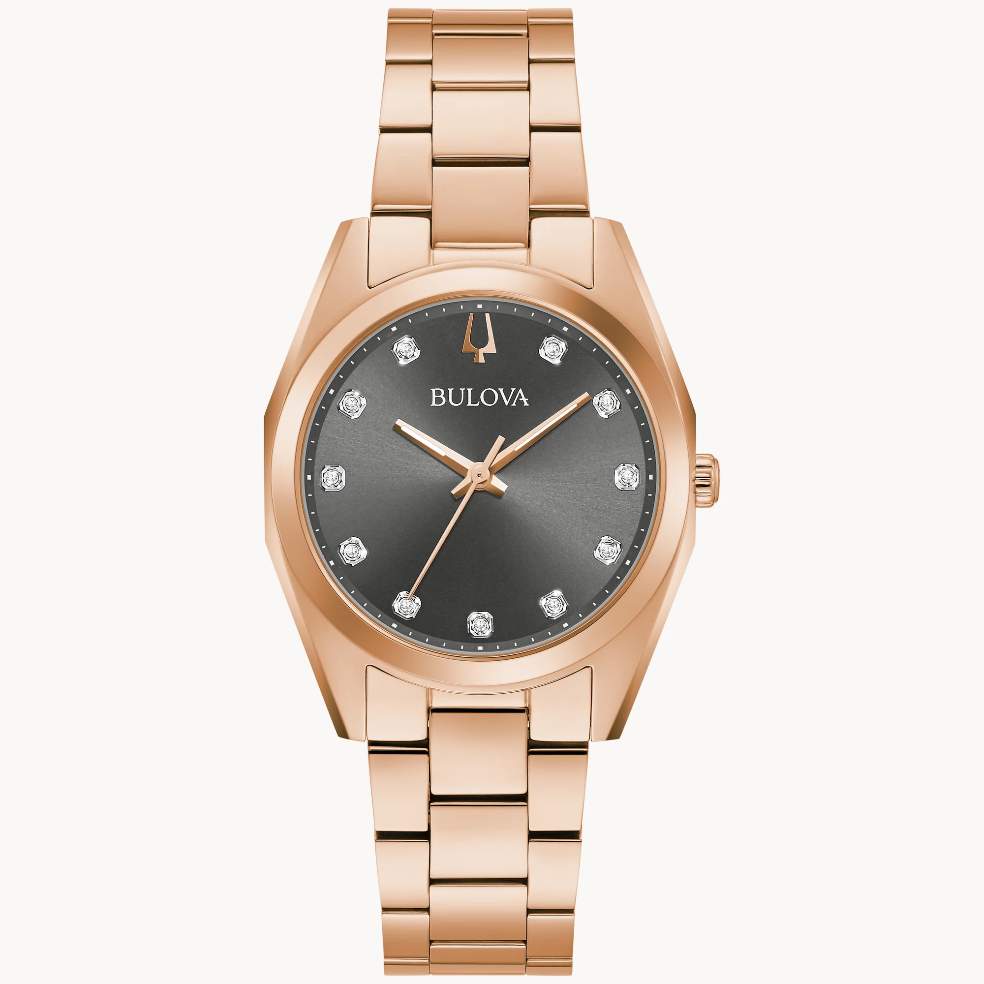 97P156 Reloj Bulova Surveyor para Dama banda de metal