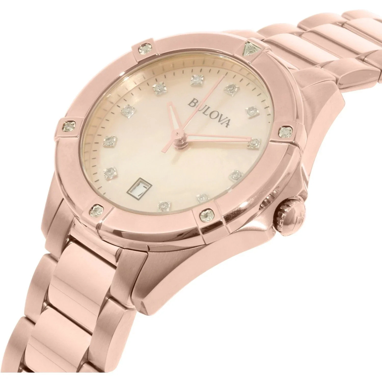 97W101 Reloj Bulova Classic de señorita correa de metal - Image 3