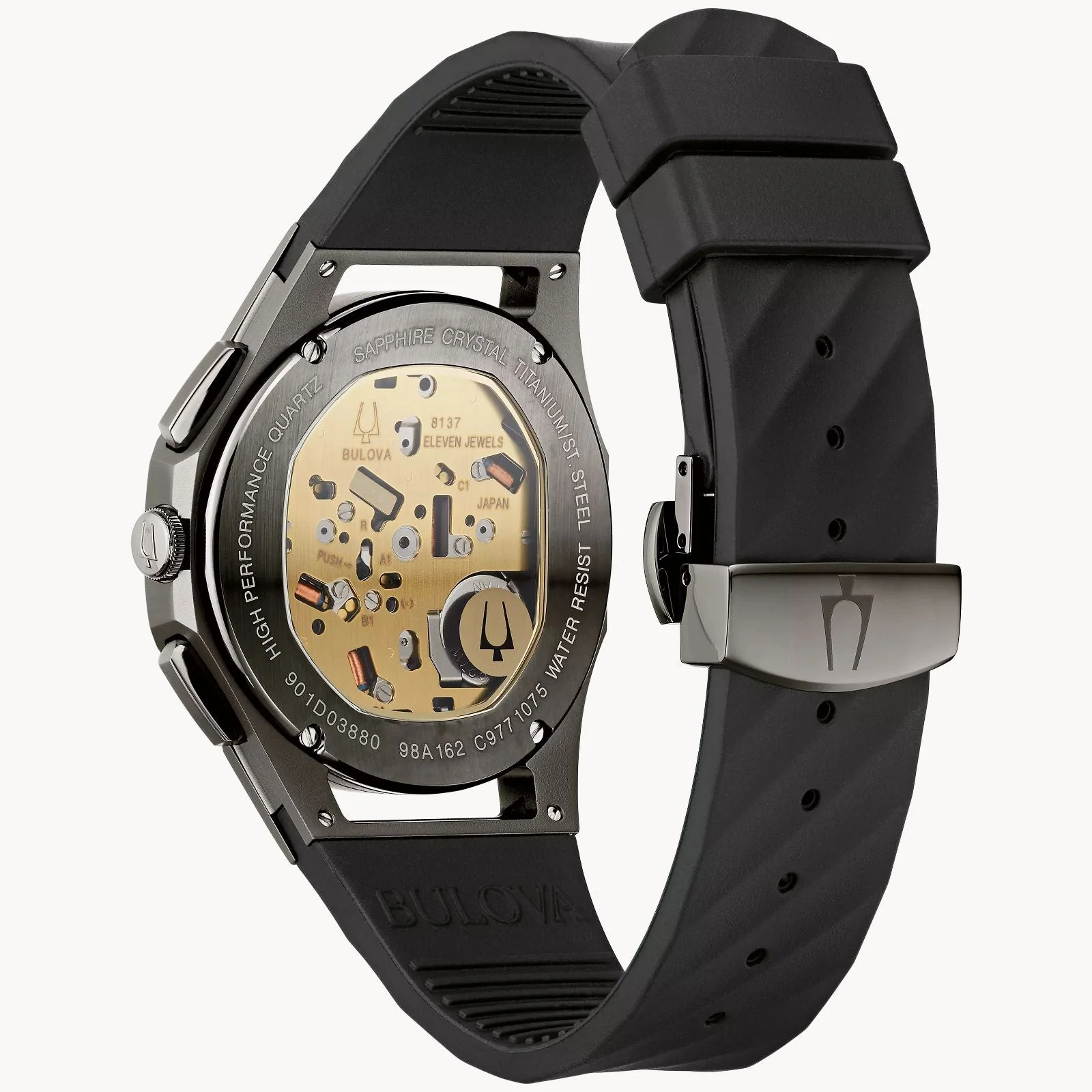 98A162 Reloj Bulova Curv de hombre pulsera de resina - Image 3