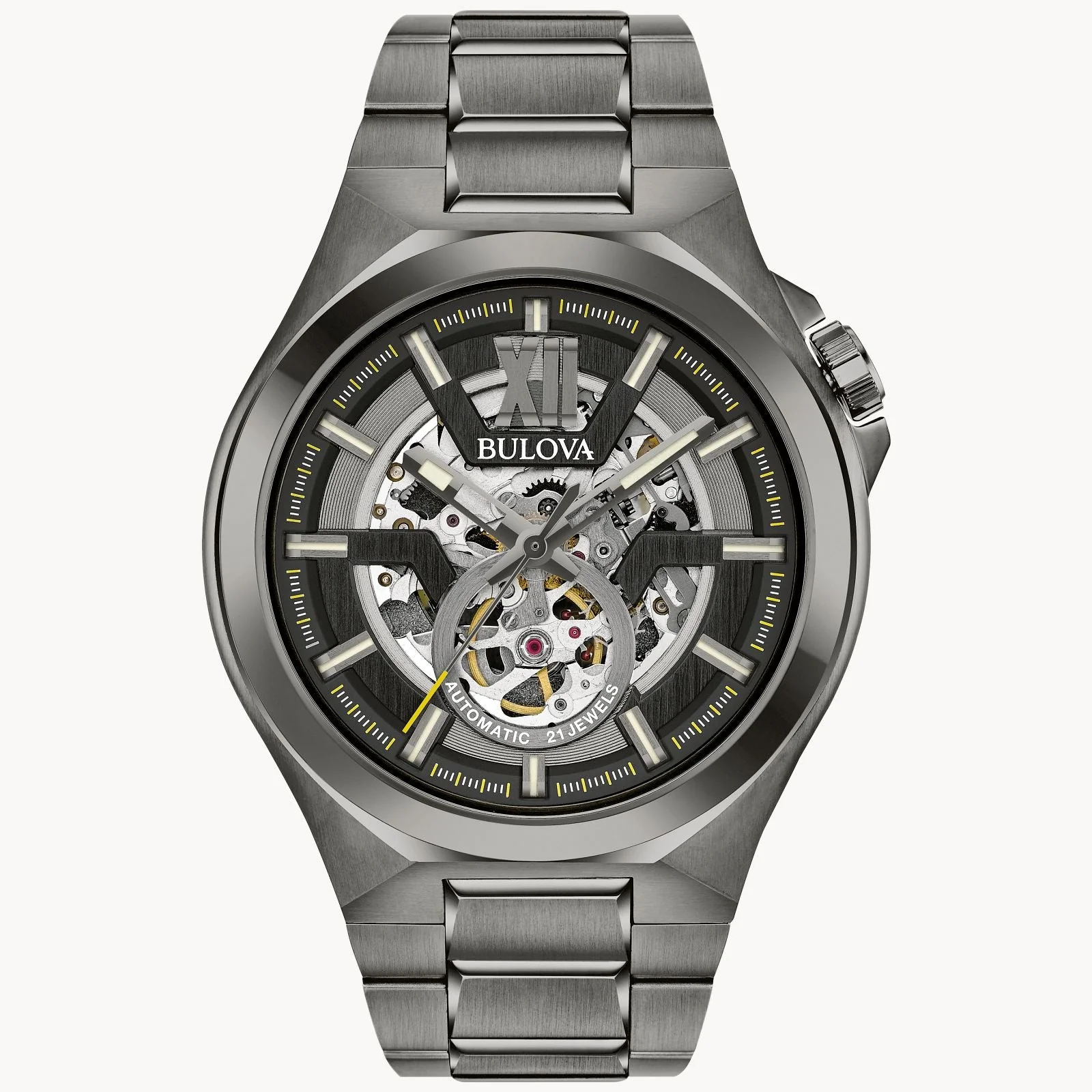 98A179 Reloj Bulova Machine de hombre pulsera de metal Automático 46 mm
